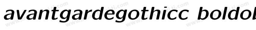 avantgardegothicc boldoblique字体转换